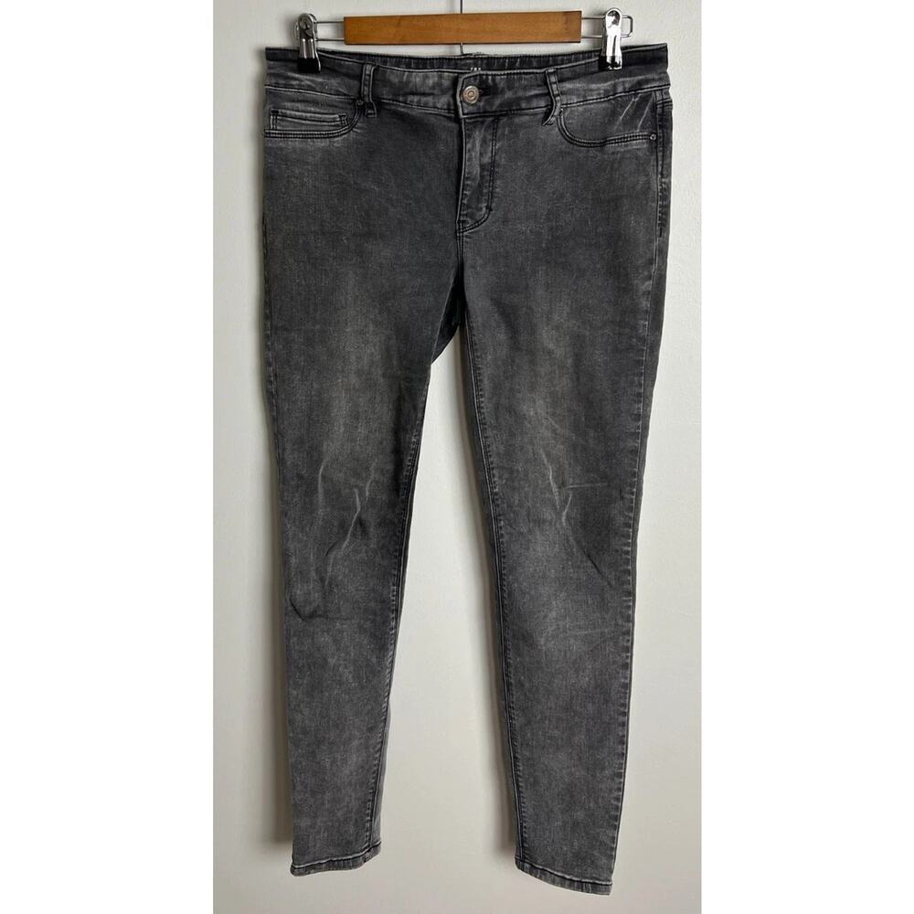 White House Black Market Gray Jegging Jeans Size 4 Stretch Skinny Denim Women’s